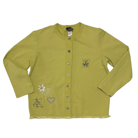 80s 90s Oversized Paris Cardigan - Picture 2 of 8